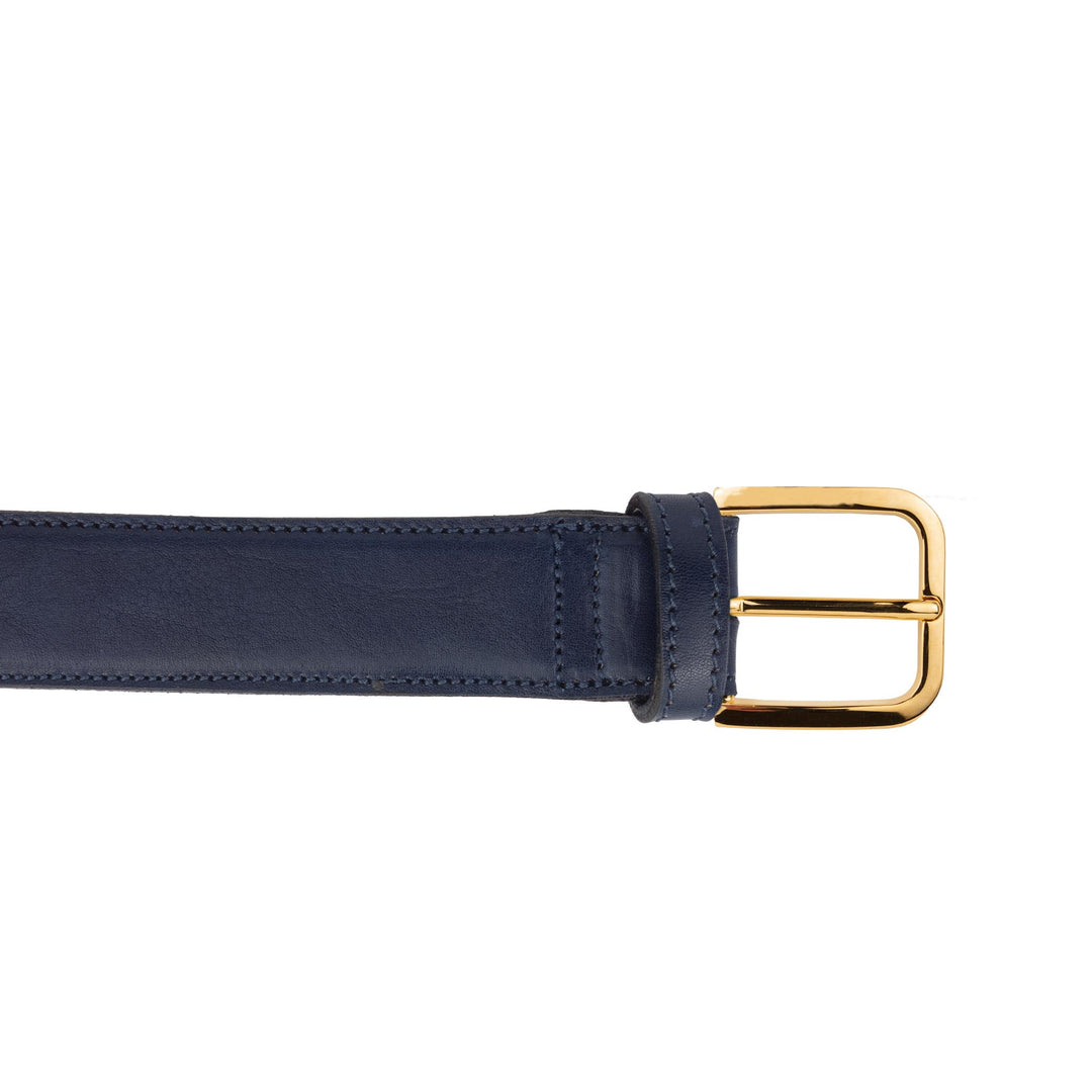 Cintura senza nichel uomo in pelle artigianale Doride#colore_blu