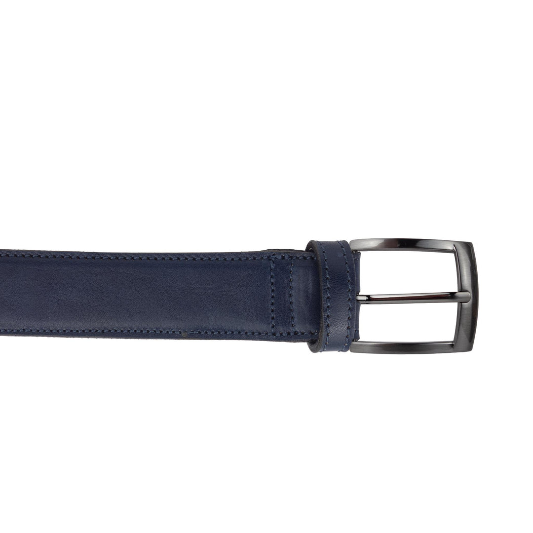 Cintura uomo in pelle artigianale senza nichel Etius#colore_blu
