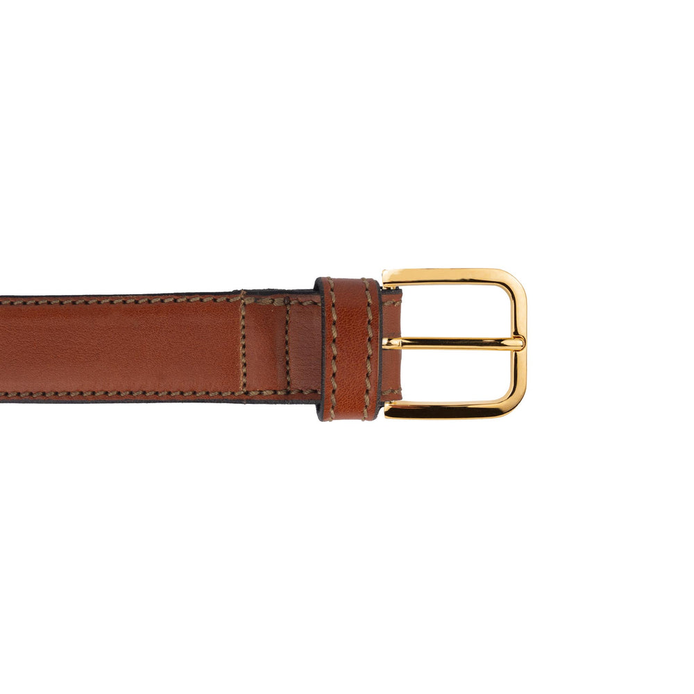 Cintura senza nichel uomo in pelle artigianale Doride#colore_marrone-chiaro