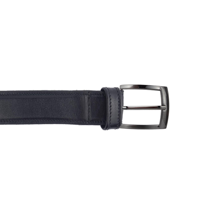 Cintura uomo in pelle artigianale senza nichel Etius#colore_nero