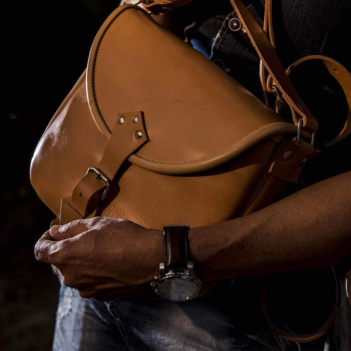 Borsa Borsa artigianale Minerva in cuoio