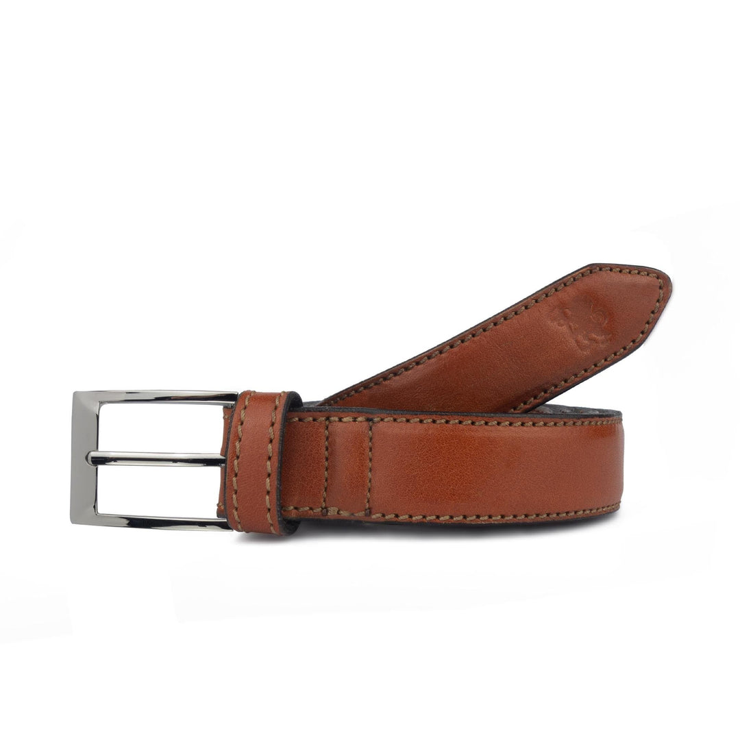 Cintura uomo in pelle artigianale Larth#colore_marrone-chiaro