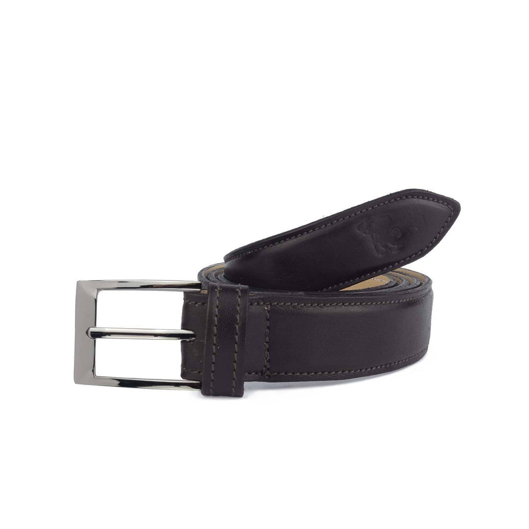 Cintura uomo in pelle artigianale Larth#colore_testa-di-moro