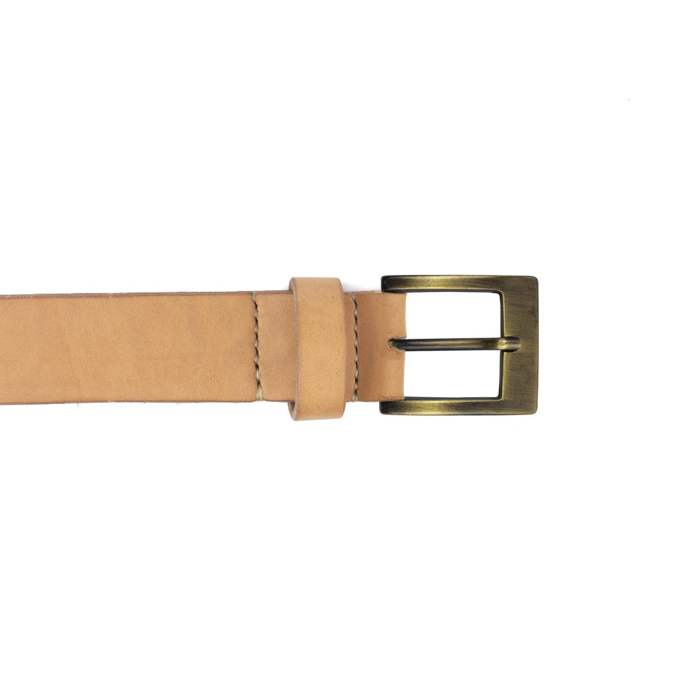 Cintura in cuoio artigianale da uomo Coryum Velthur#colore_naturale