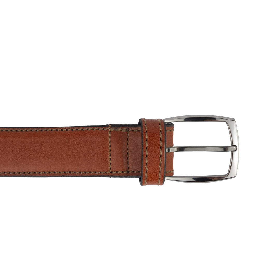 Cintura uomo in pelle artigianale senza nichel Antius#colore_marrone-chiaro