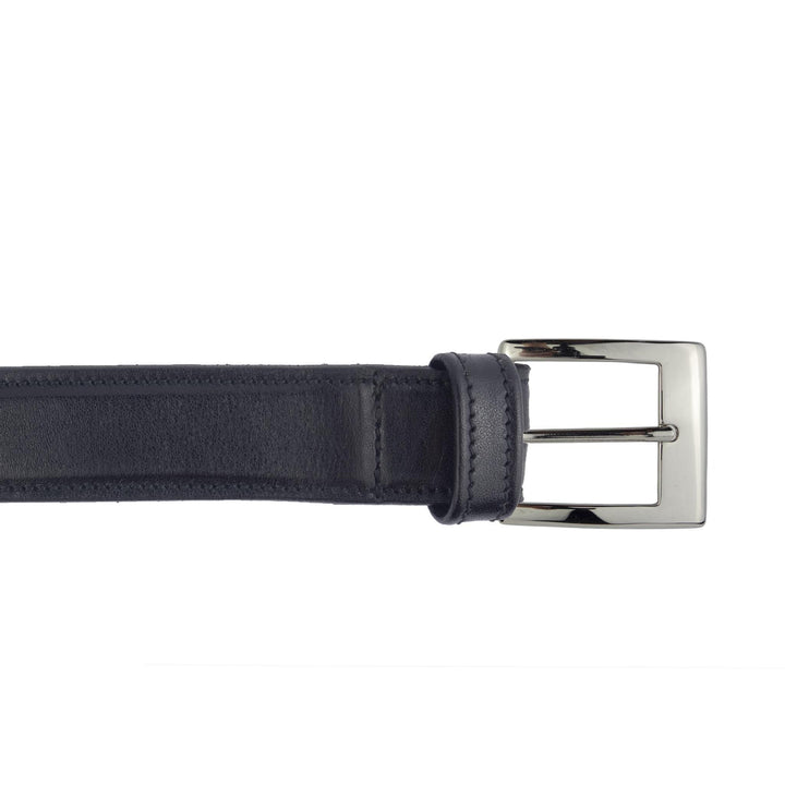 Cintura uomo in pelle artigianale Hulx#colore_nero