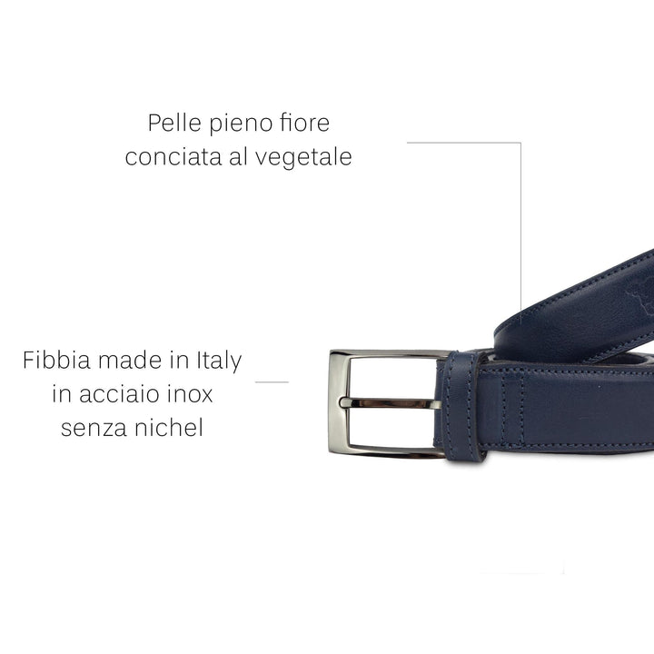 Cintura in pelle Elvius senza nichel