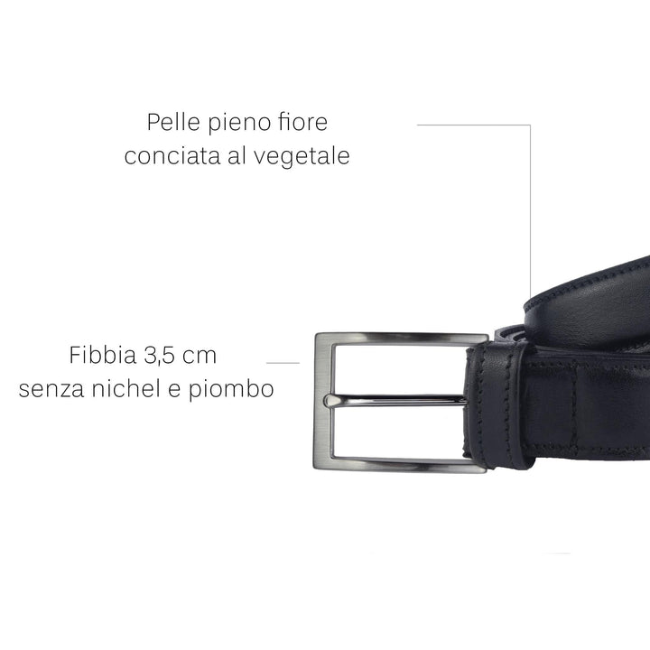 Cintura in pelle Livius senza nichel