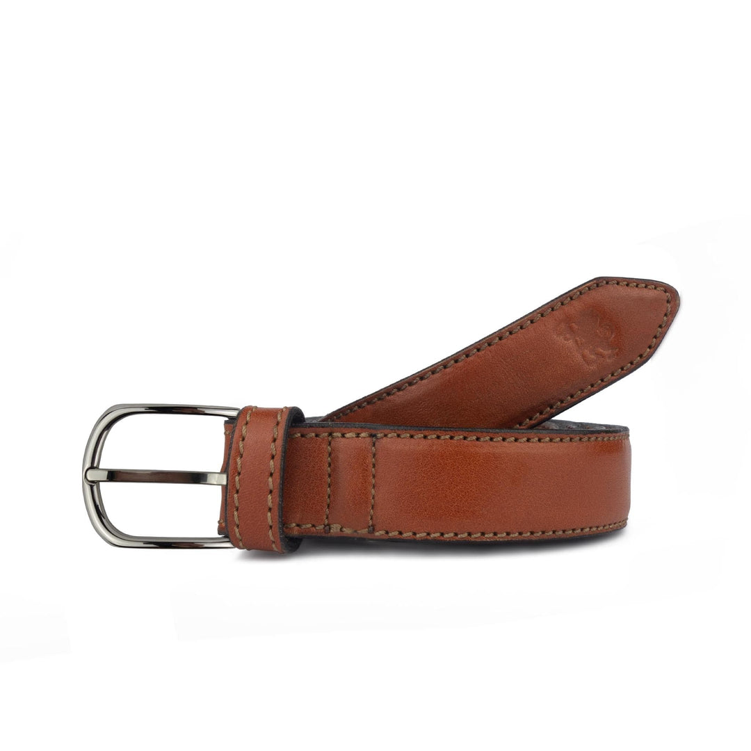 Cintura uomo in pelle artigianale senza nichel Marcus#colore_marrone-chiaro