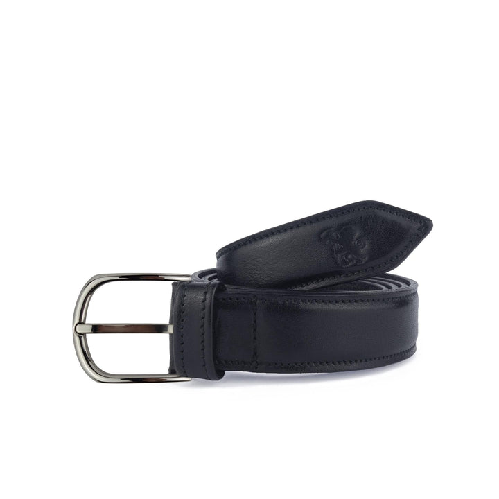 Cintura uomo in pelle artigianale senza nichel Marcus#colore_nero