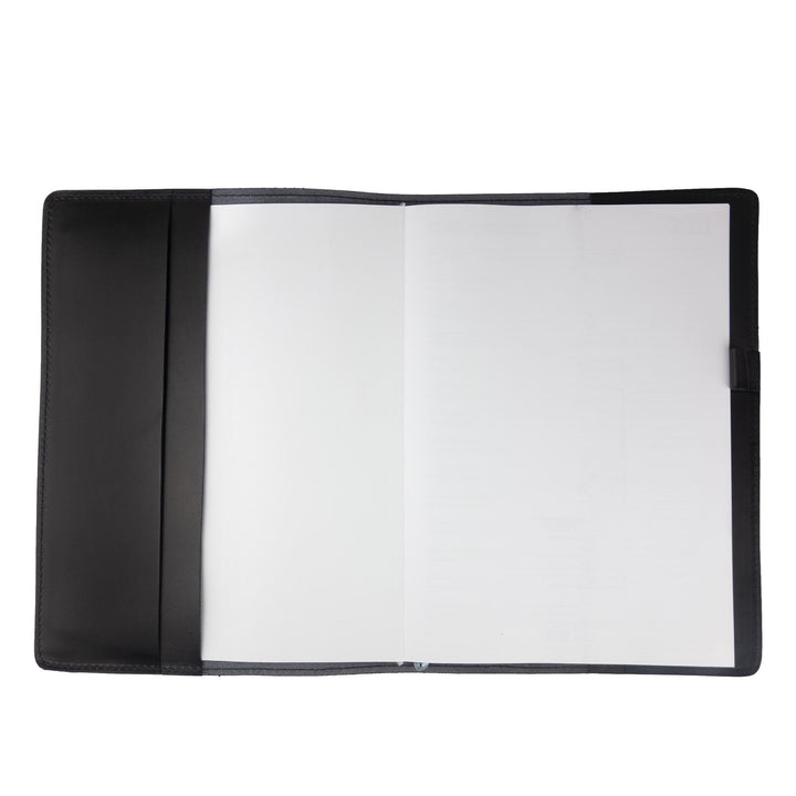 Porta agenda in pelle personalizzata formato A4  Tiberio#colore_nero