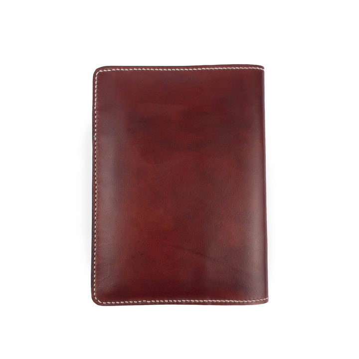 Porta agenda in pelle A5 personalizzata artigianale #colore_rosso
